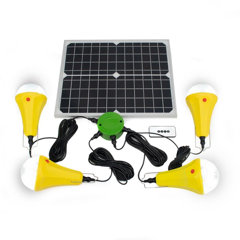25W système de charge solaire de camping de lumière intégré à la batterie d'urgence lumière solaire de camping de jardin d'éclairage