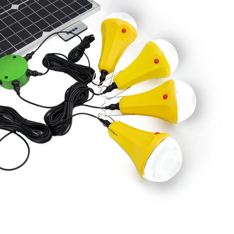 25W système de charge solaire de camping de lumière intégré à la batterie d'urgence lumière solaire de camping de jardin d'éclairage