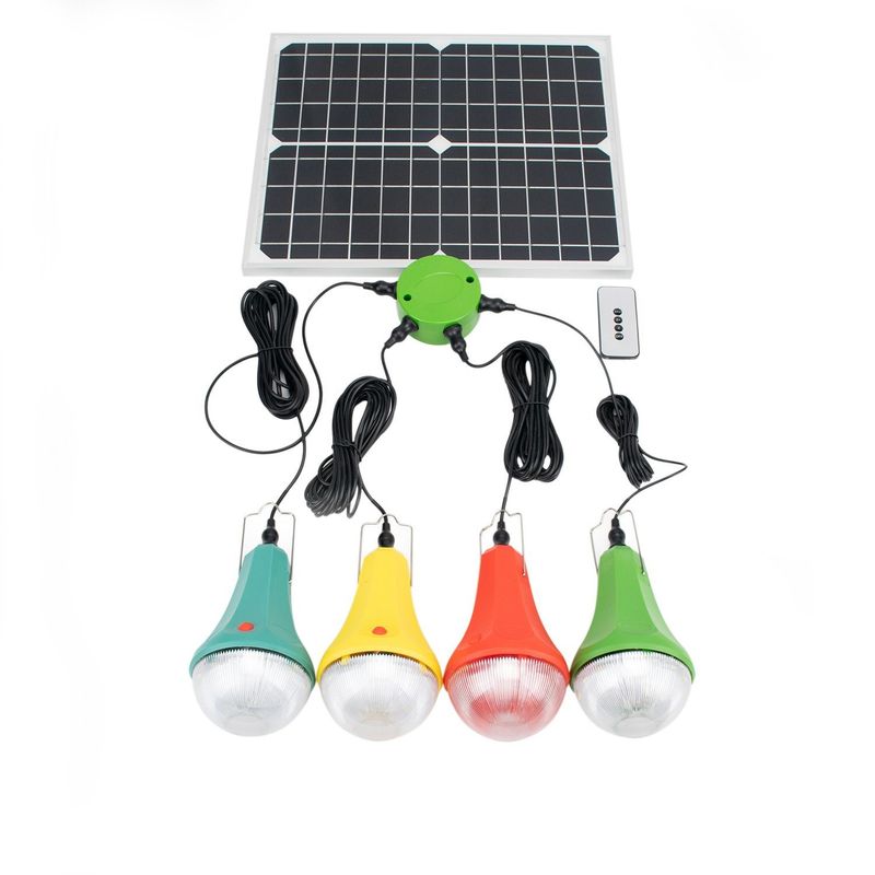 25W système de charge solaire de camping de lumière intégré à la batterie d'urgence lumière solaire de camping de jardin d'éclairage