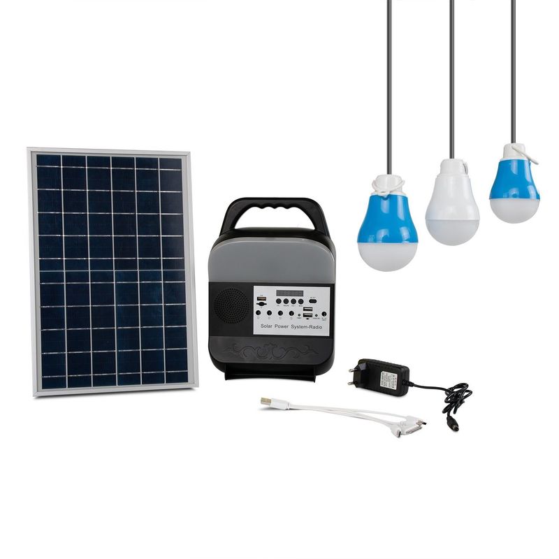 Système réduit de production d'électricité solaire allumant la montagne campante de sports en plein air augmentant l'à télécommande