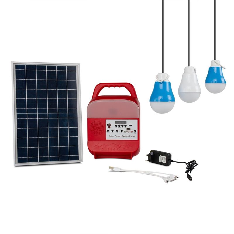Système réduit de production d'électricité solaire allumant la montagne campante de sports en plein air augmentant l'à télécommande