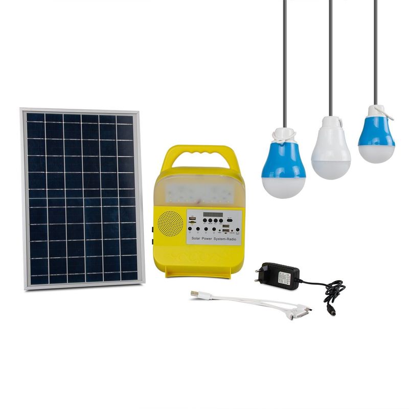 Système réduit de production d'électricité solaire allumant la montagne campante de sports en plein air augmentant l'à télécommande