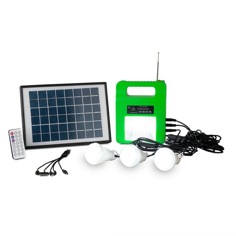 Coupure électrique lumières solaires de secours de 5 watts avec le chargeur de téléphone portable