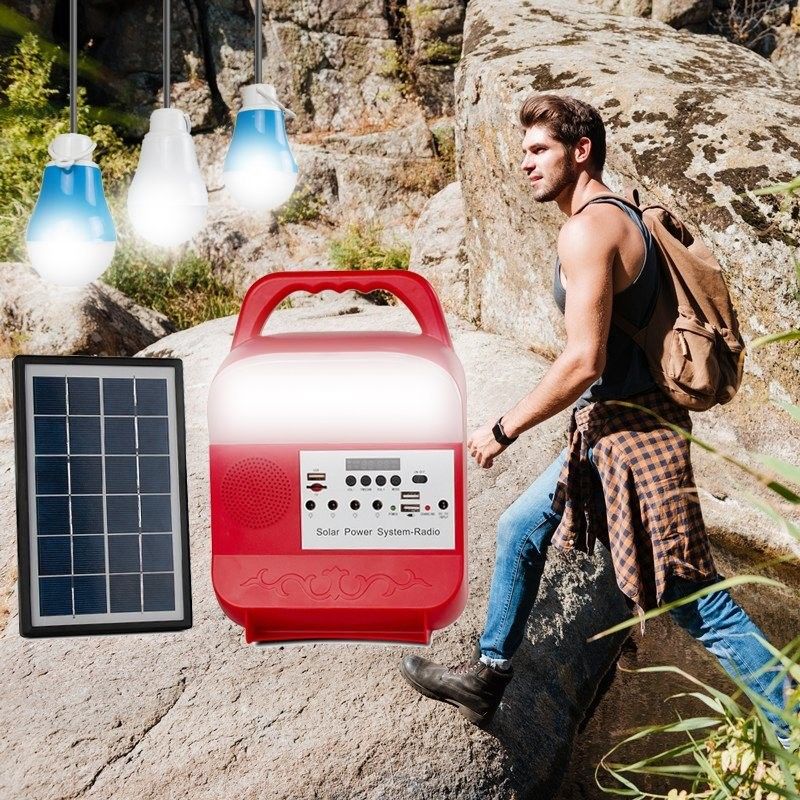 Système de allumage portatif de panneau solaire de système solaire de C.C pour le chargeur solaire à la maison
