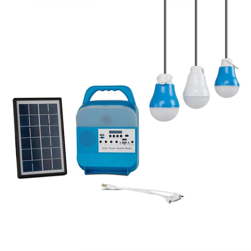 Kits de allumage solaires portatifs/panneaux solaires pour le système d'éclairage à la maison SRE-583