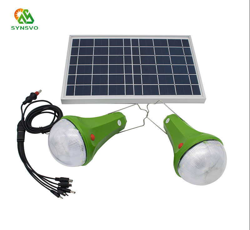 9W LED actionnée solaire a jeté le système d'éclairage solaire à télécommande de lumières pour la maison
