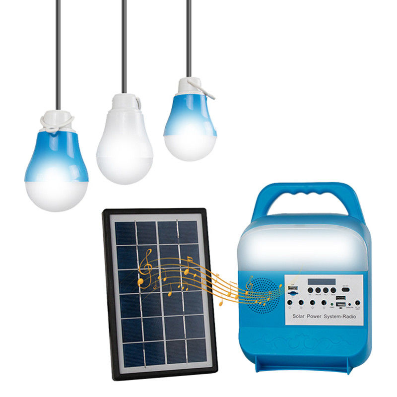 3W la capacité élevée LED actionnée solaire allume la banque portative d'ordinateur portable pour le camping