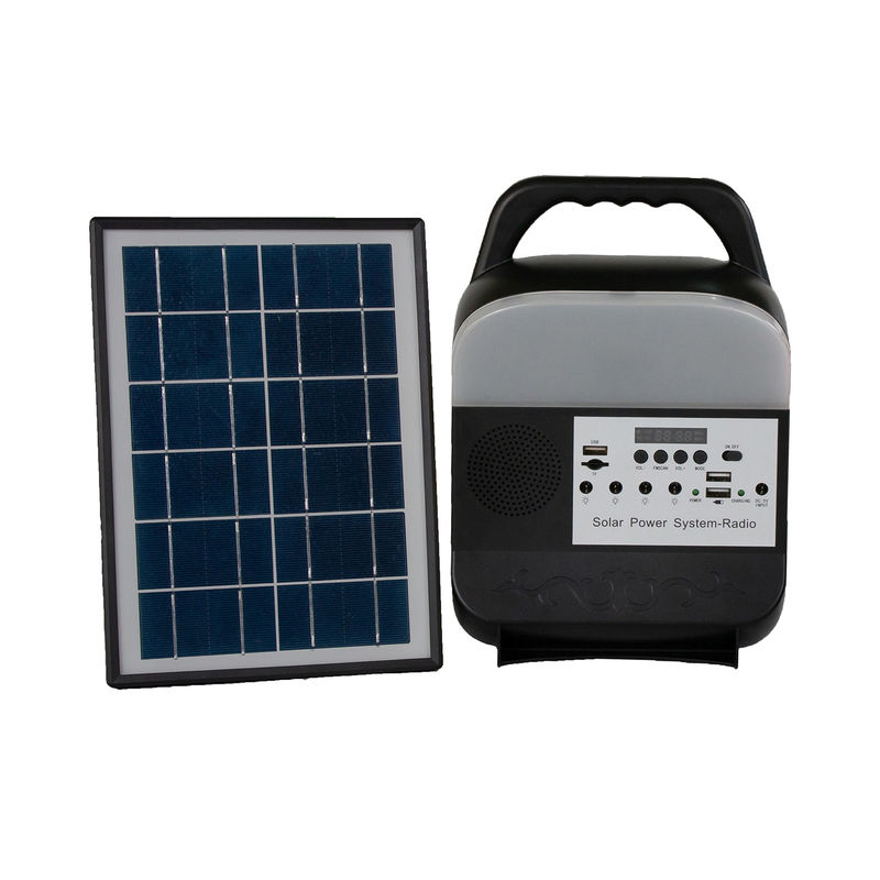 Lumières de lecture colorées à la maison solaires portatives de système d'éclairage de 6 volts avec le panneau solaire