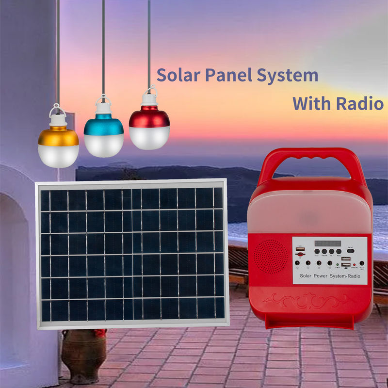 Lumière de panneau solaire du système solaire IP65 d'ampoule de la batterie rechargeable 9W LED 3 pour la maison
