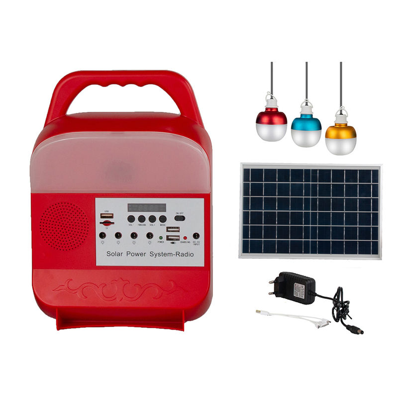 Lumière de panneau solaire du système solaire IP65 d'ampoule de la batterie rechargeable 9W LED 3 pour la maison