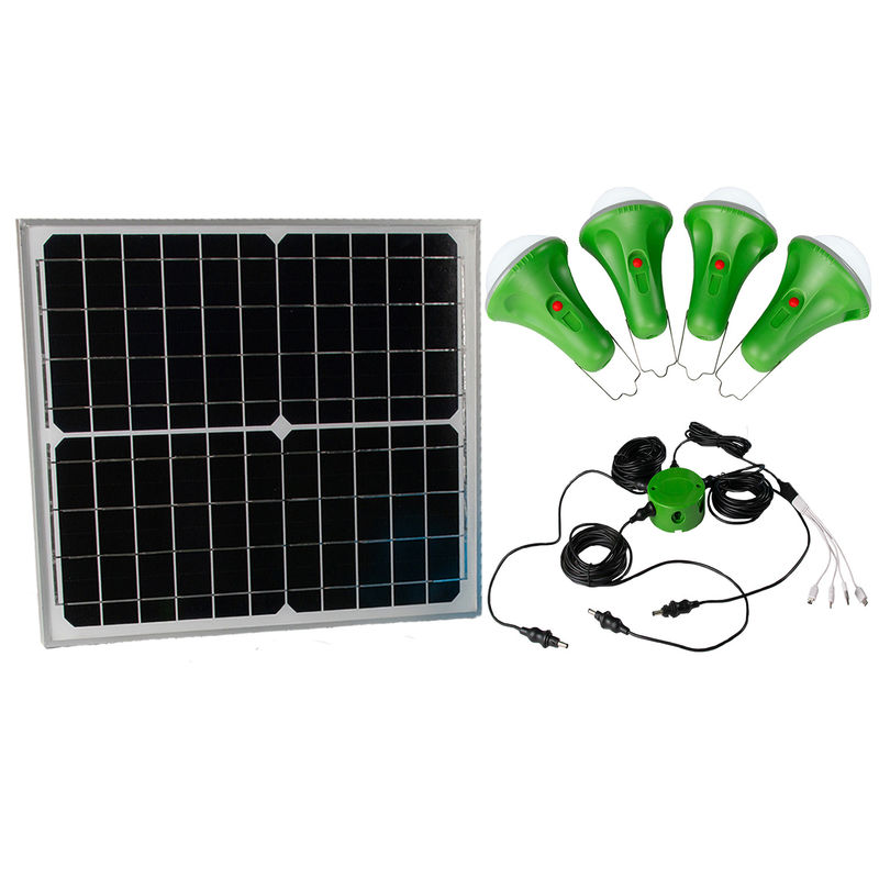 Système à énergie solaire de 4*50PCS LED Kit Solar Led Home Lighting avec le remplissage de téléphone