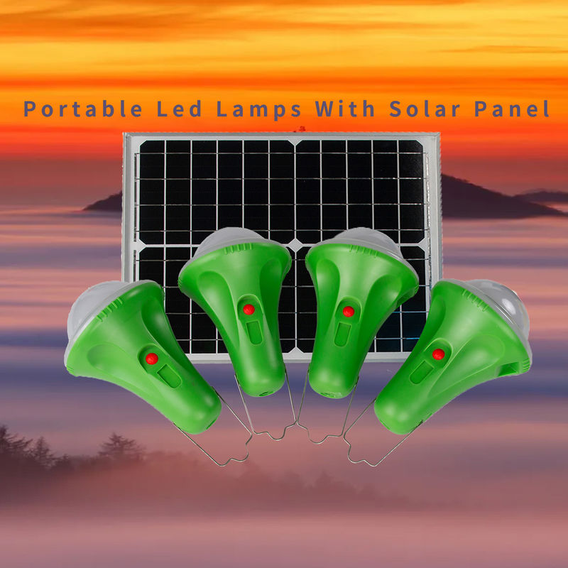 Système à énergie solaire de 4*50PCS LED Kit Solar Led Home Lighting avec le remplissage de téléphone