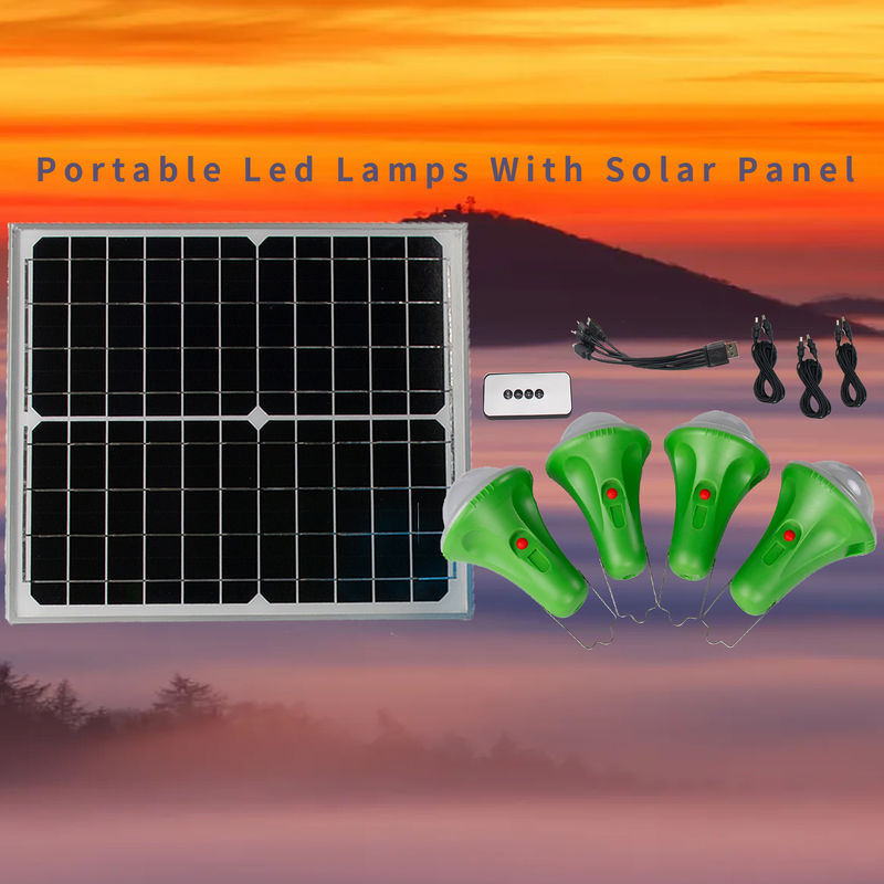6-35 heures d'ampoules solaires portatives de 4pcs*3W pour des régions de pénurie de puissance