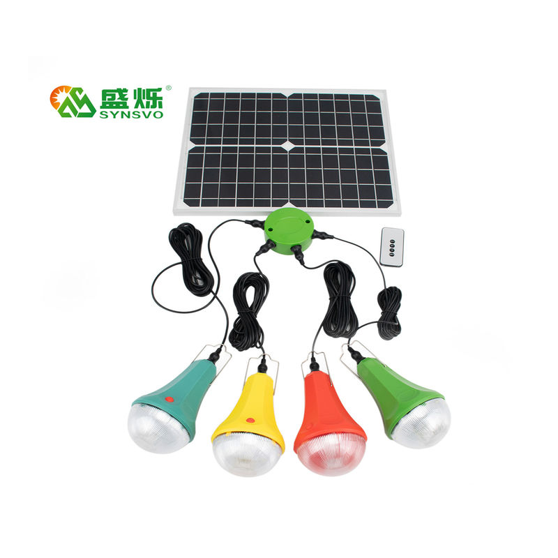 20W 5V mono panel 52SMD LED ampoules solaires portables avec batterie sur le réseau système solaire