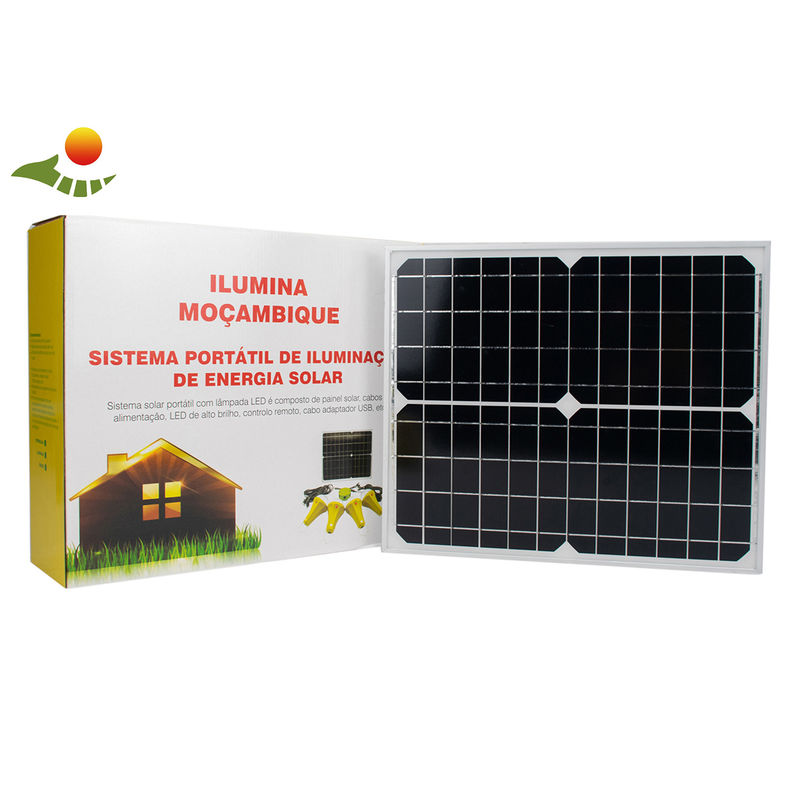 Éclairage solaire avec 4 ampoules