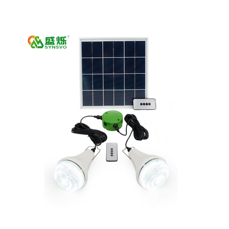 Panneau mené rechargeable solaire d'énergie solaire de lampe de secours d'ampoule avec l'ensemble d'intérieur d'ampoule de lumières solaires d'ampoule