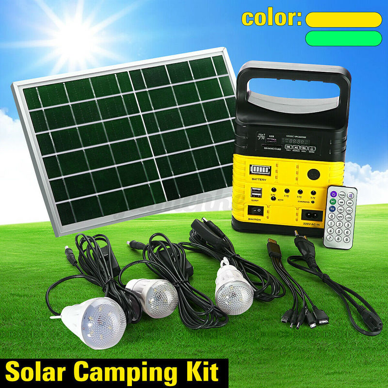 kits de allumage solaires d'intérieur de système énergétique de panneau solaire de 7500mah 10W 6V avec la radio de MP3 FM