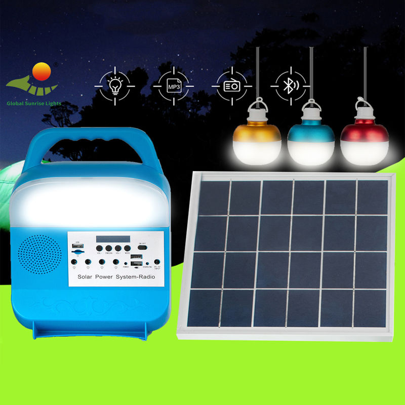 Système d'éclairage extérieur solaire portatif d'ampoules de 3PCS LED pour la lecture à la maison