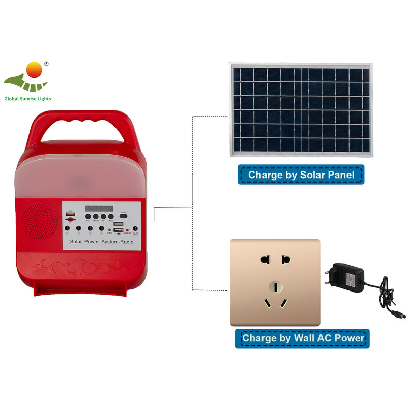Système d'éclairage à la maison actionné solaire d'OEM avec la batterie SRE-689 de la couleur 8000mAh