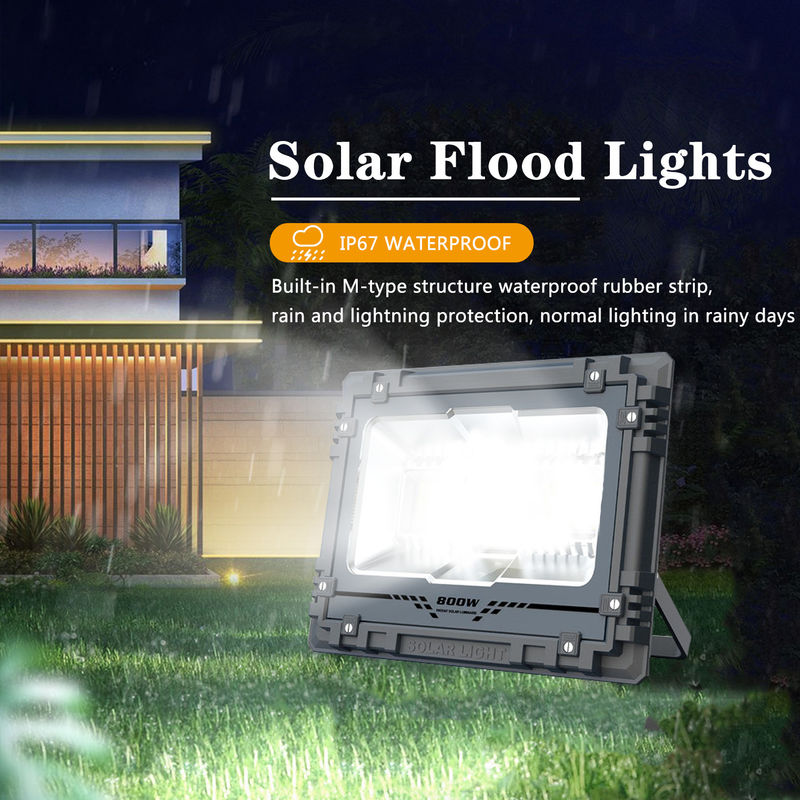 La lumière solaire extérieure IP65 200w 300w 500w 800w RVB de panneau d'affichage a mené la lumière solaire de tache
