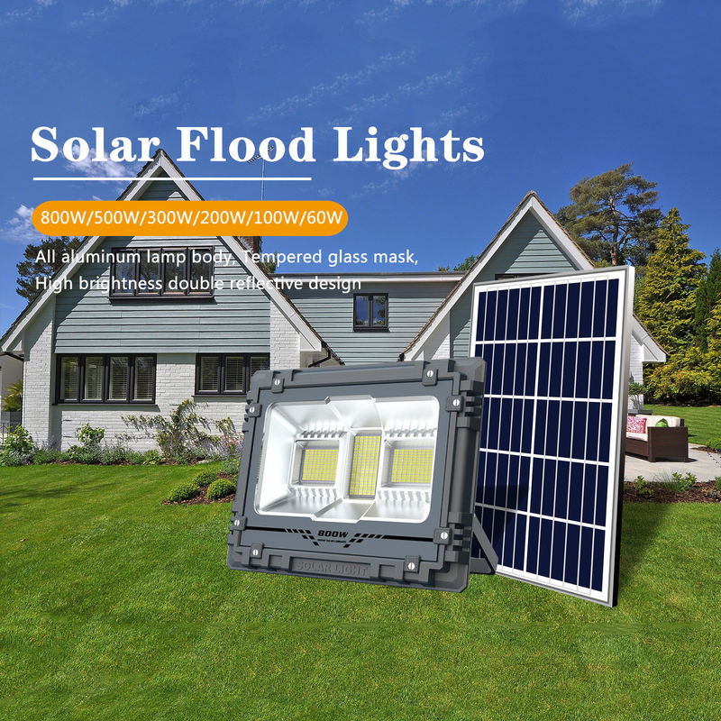 La lumière solaire extérieure IP65 200w 300w 500w 800w RVB de panneau d'affichage a mené la lumière solaire de tache