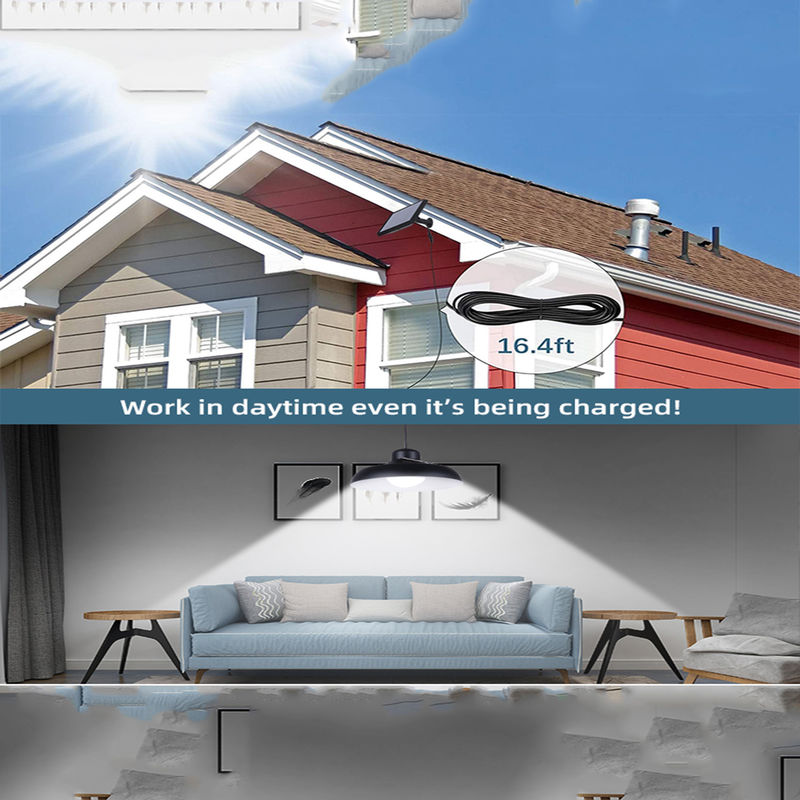 Le travail LED a jeté les kits légers solaires 6500K pour la lampe solaire campante de jardin de yard