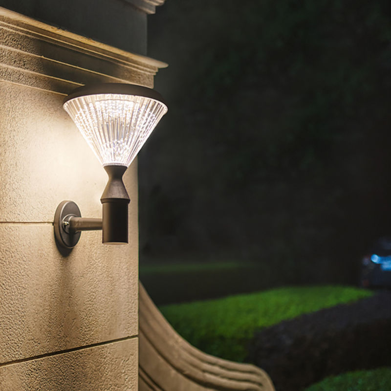 Lampe de sécurité sans fil extérieure de lumière solaire de mur de l'intense luminosité 5w de C.C 6V SMD2835