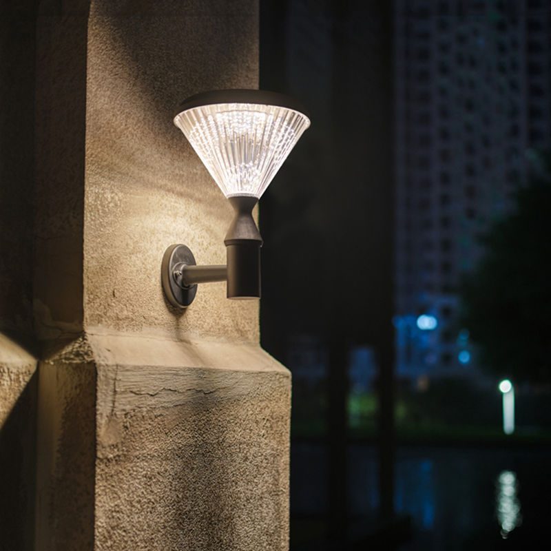 Lampe de sécurité sans fil extérieure de lumière solaire de mur de l'intense luminosité 5w de C.C 6V SMD2835