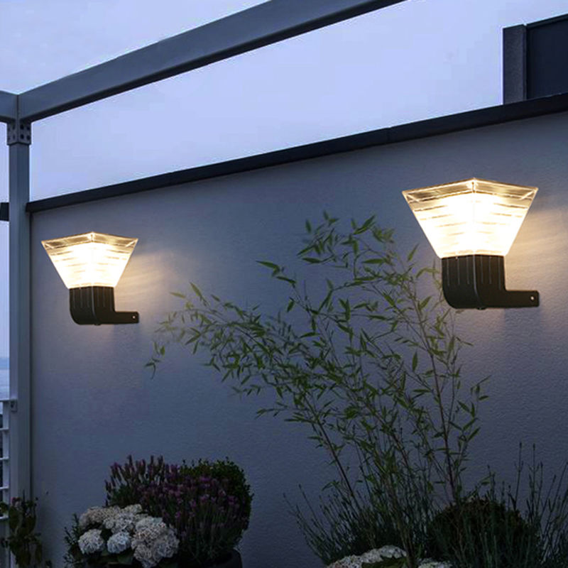 paysage extérieur moderne extérieur de jardin de 90 de lm/w LED de lumière solaire de mur ABS de la lampe 3.2V