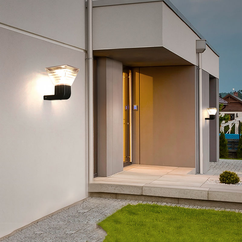 paysage extérieur moderne extérieur de jardin de 90 de lm/w LED de lumière solaire de mur ABS de la lampe 3.2V