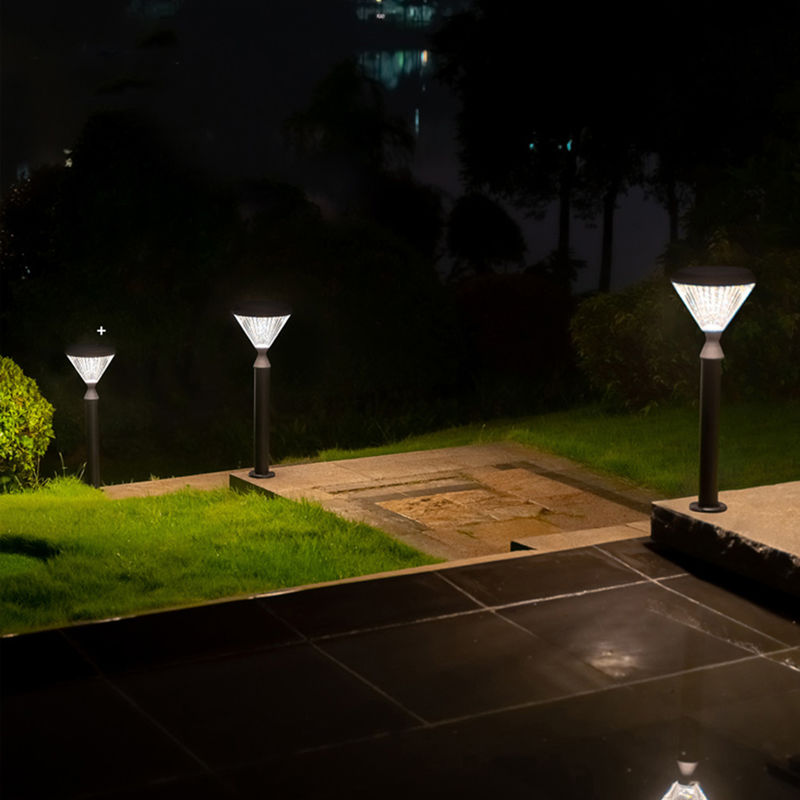 Décoration solaire imperméable en aluminium de voie de pilier de courrier de la lumière 50000H de jardin du mur 3.2V