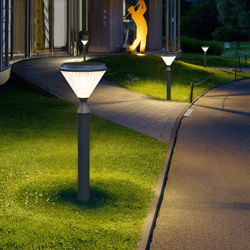 Décoration solaire imperméable en aluminium de voie de pilier de courrier de la lumière 50000H de jardin du mur 3.2V