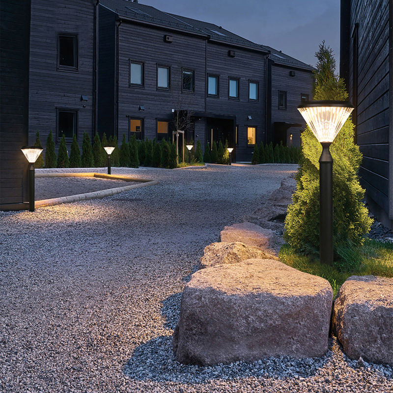 Décoration solaire imperméable en aluminium de voie de pilier de courrier de la lumière 50000H de jardin du mur 3.2V
