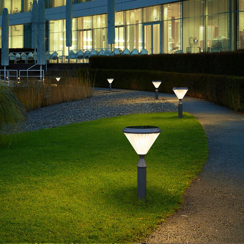 Décoration solaire imperméable en aluminium de voie de pilier de courrier de la lumière 50000H de jardin du mur 3.2V