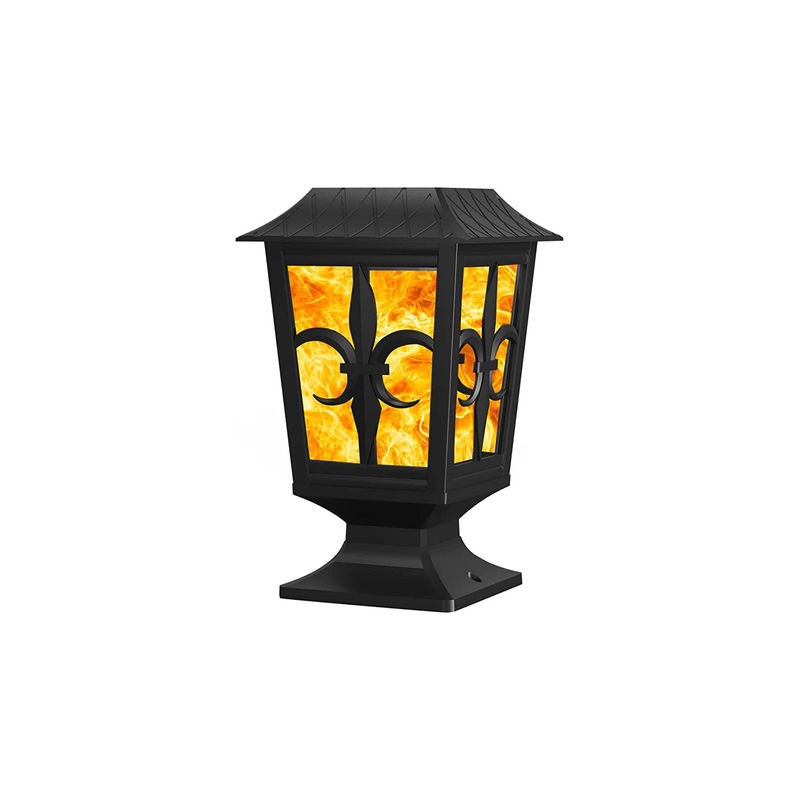 Le mur solaire extérieur d'IP 65 allume la lampe de mur imperméable du jardin LED de flamme du feu 3.2V