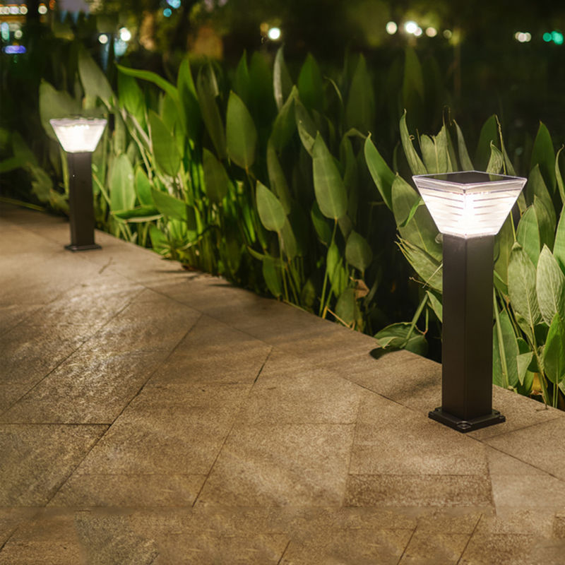Éclairage solaire de pelouse de la borne LED de décoration de paysage de lumière de jardin du minimaliste 7W LED