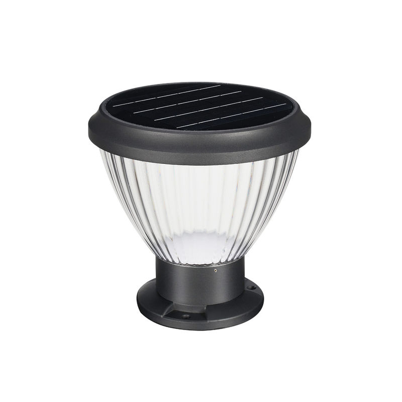 Décoration imperméable extérieure solaire toute du jardin LED dans une lumière de pilier de lampe
