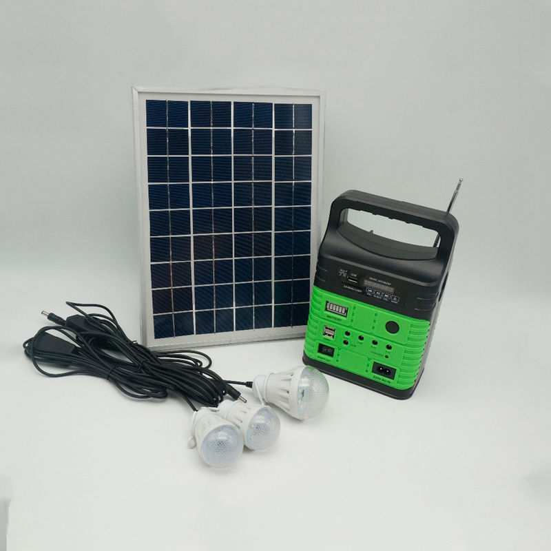 radio portative MP3 Mini Outdoor Camping de système de l'alimentation 7500mah solaire Kit With Built In FM