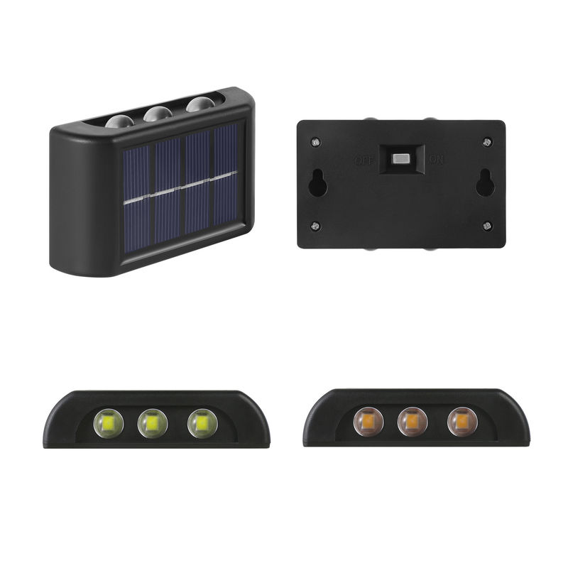 Jardin décoratif extérieur solaire imperméable rougeoyant de la lumière 600mah LED de mur de l'atmosphère