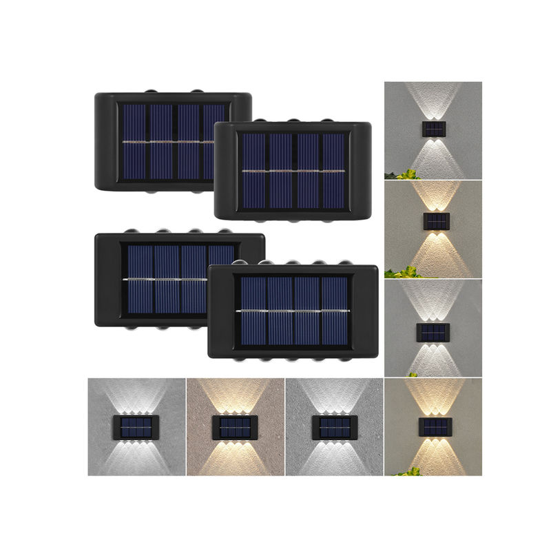 Jardin décoratif extérieur solaire imperméable rougeoyant de la lumière 600mah LED de mur de l'atmosphère