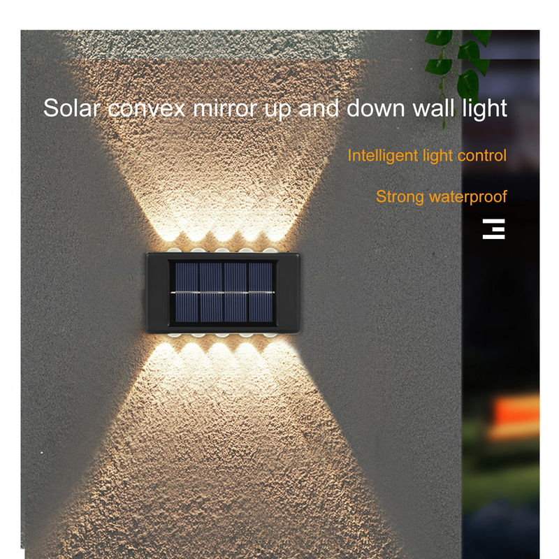 Jardin décoratif extérieur solaire imperméable rougeoyant de la lumière 600mah LED de mur de l'atmosphère