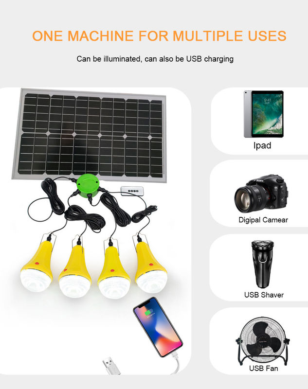 SRE-98G-4L Lumières LED à énergie solaire Intensité lumineuse élevée 3-6V Mini système d'alimentation par batterie
