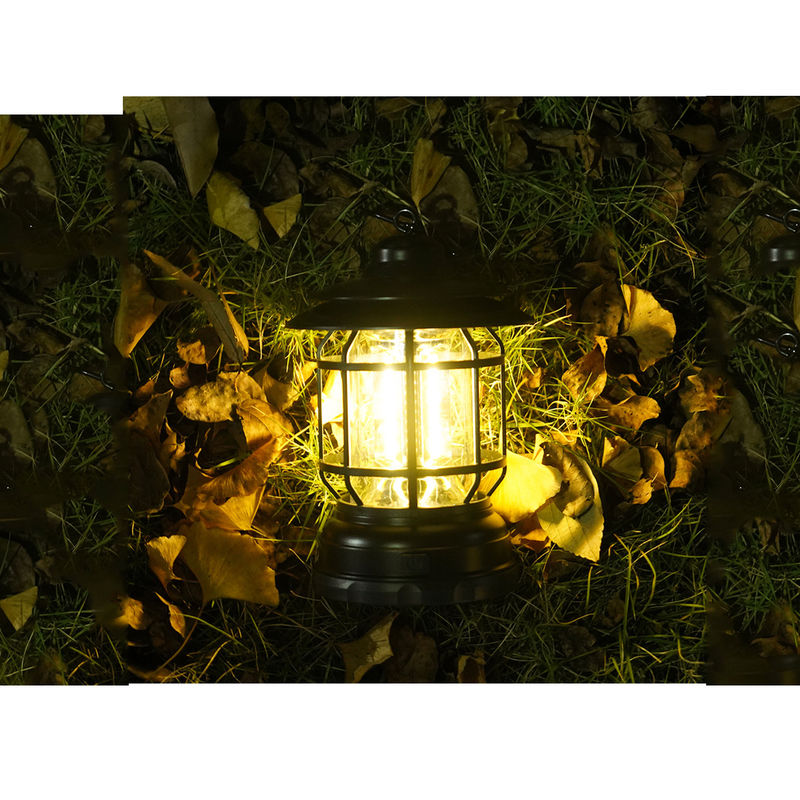 Dimension compacte 13*12*20cm mené extérieur de lampe de tente de Mini Retro Solar Garden Light
