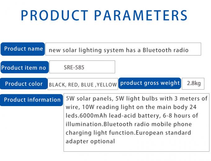 Nouvelle lumière d'ampoule légère rechargeable solaire multifonctionnelle de secours de coupure électrique de ménage de la lumière LED de stalle du marché de nuit