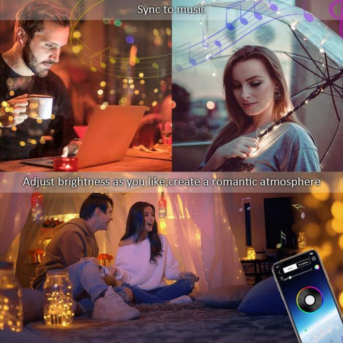 Lampe imperméable extérieure d'USB de nouvelle de LED lampe d'en cuivre avec la vente en gros décorative de ficelle de lampe de couleur de basse tension