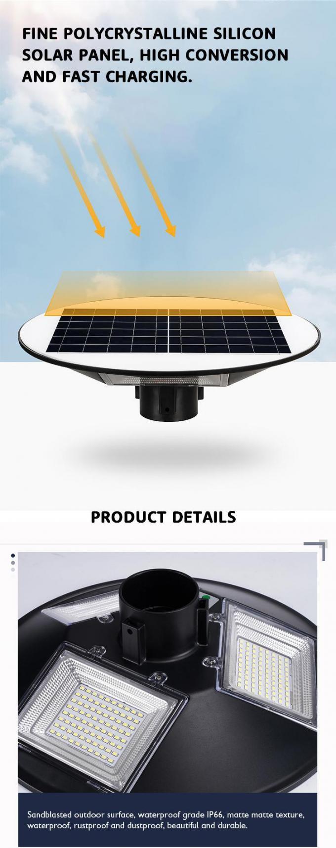 L'UFO actionné solaire allume la source lumineuse élevée de Lighiting