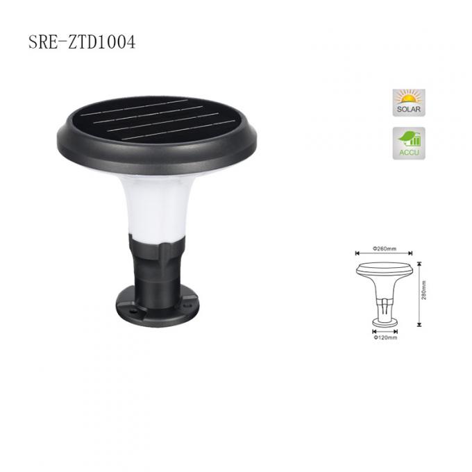 Lumière actionnée solaire de décoration de lumière de pilier des biens imperméables extérieurs LED de style contemporain