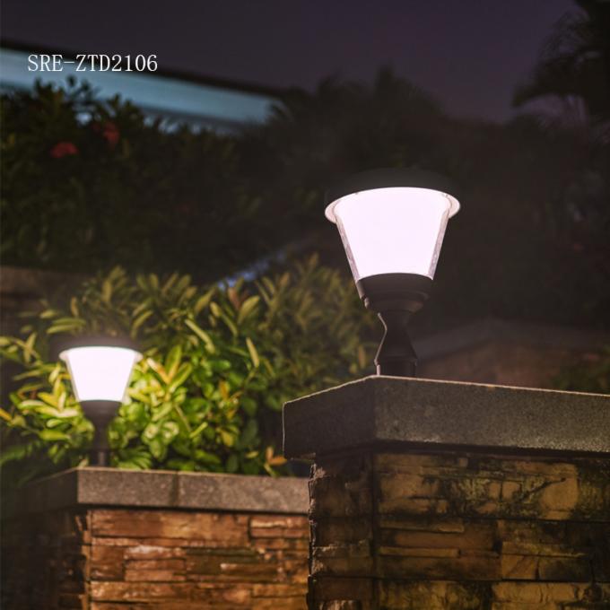 Lampe imperméable de pilier de la décoration LED Soalr de lumière de pilier de lumière solaire de jardin