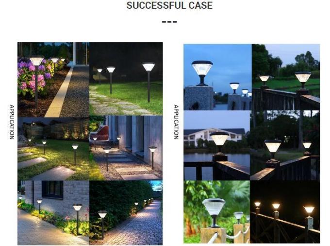 Lampe imperméable de pilier de la décoration LED Soalr de lumière de pilier de lumière solaire de jardin