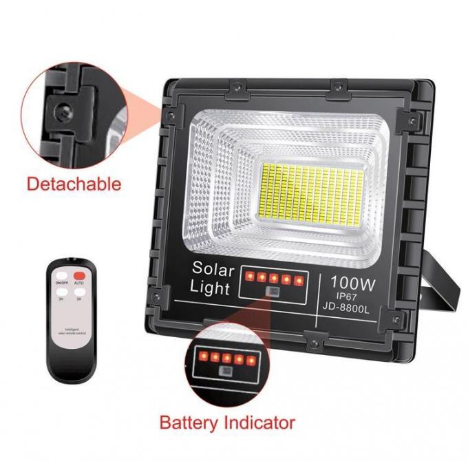 Projecteur solaire de allumage extérieur de LED avec la batterie au lithium à télécommande